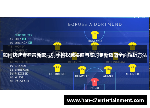 如何快速查看最新欧冠射手榜权威渠道与实时更新指南全面解析方法 如何快速查看最新欧冠射手榜权威渠道与实时更新指南全面解析方法