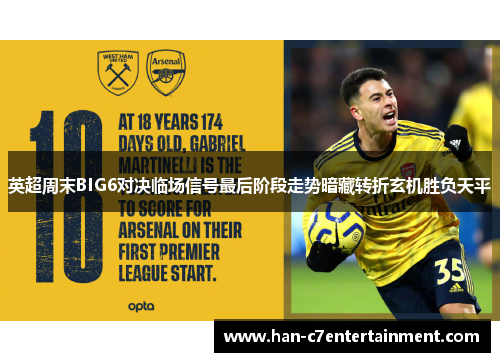 英超周末BIG6对决临场信号最后阶段走势暗藏转折玄机胜负天平